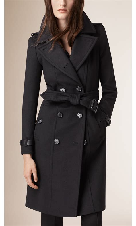 burberry black raincoat